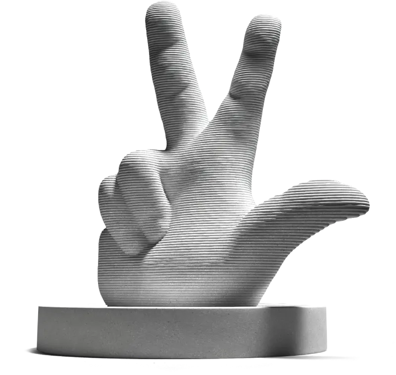 3D-printed hand by BTI